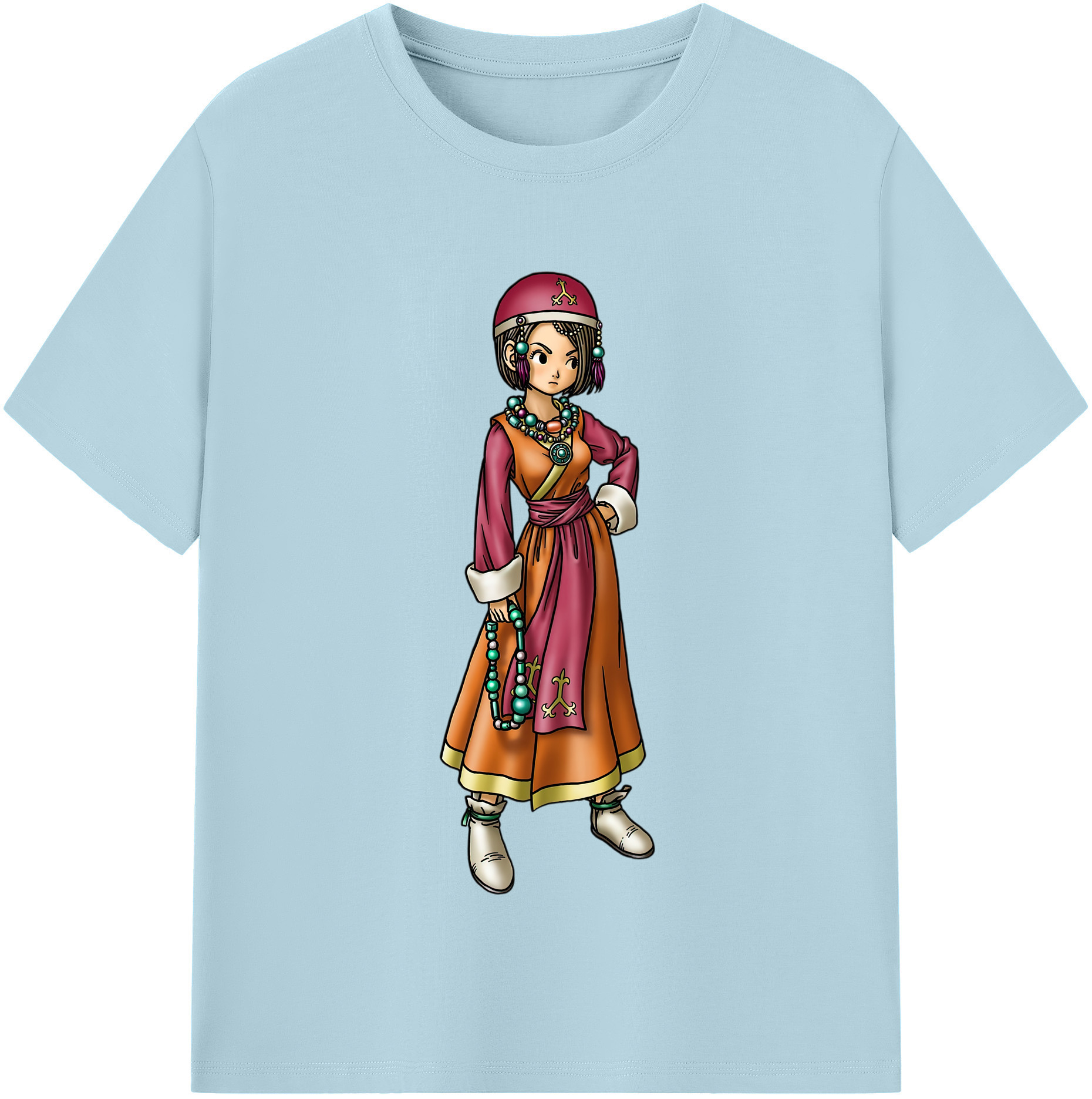 （画像用） ドラゴンクエスト Doragon Kuesuto Dragon Quest 綿100％半袖Tシャツ（フロントプリント）